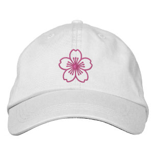 Gorra de béisbol bordada hibisco moderno