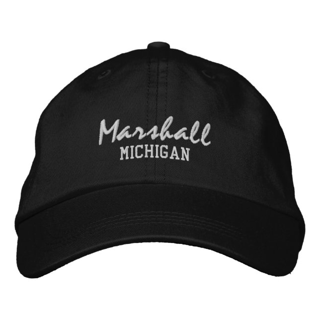 Gorra de béisbol bordada Marshall Michigan (Anverso)