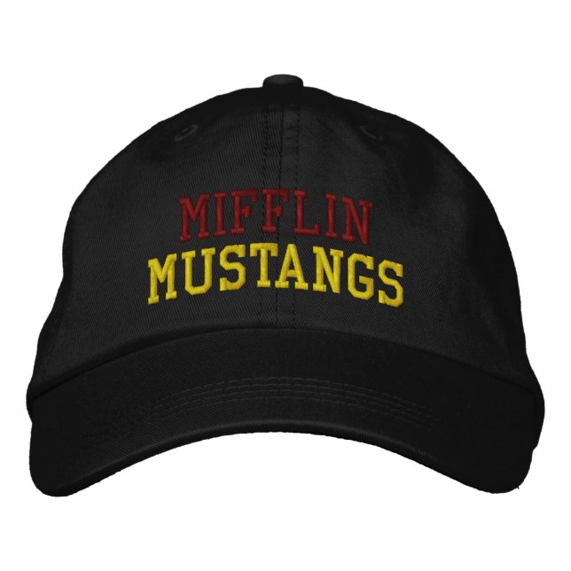 GORRA DE BÉISBOL BORDADA MIFFLIN MUSTANGS (Anverso)
