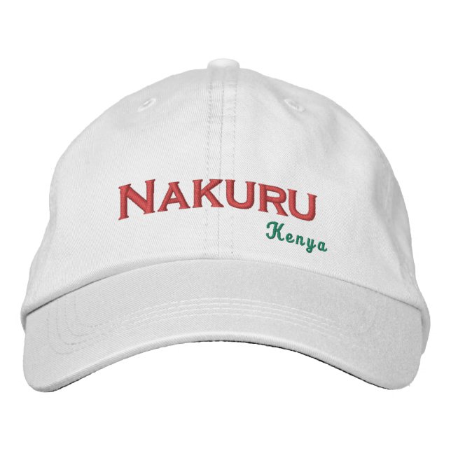 Gorra de béisbol bordada Nakuru - Kenia (Anverso)