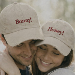 Gorra de béisbol bordada para pareja