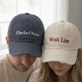 Gorra de béisbol bordada para pareja
