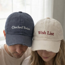 Gorra de béisbol bordada para pareja