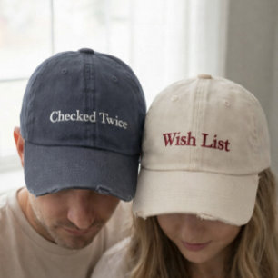 Gorra de béisbol bordada para pareja