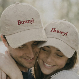 Gorra de béisbol bordada para parejas