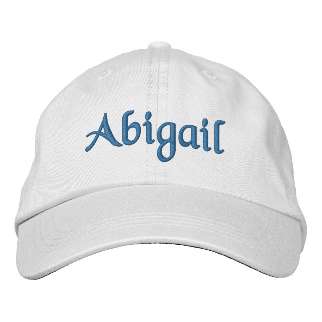 Gorra de béisbol bordada personalizada Abigail (Anverso)