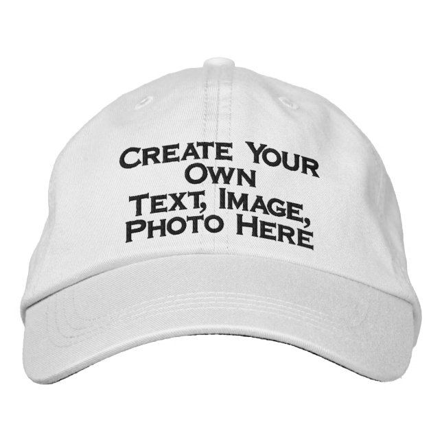 Gorra de béisbol bordada personalizada blanca (Anverso)