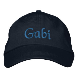 Gorra de béisbol bordada personalizada Gabi Azul