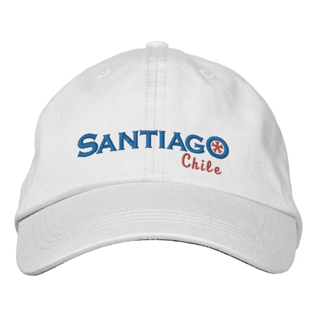 Gorra de béisbol bordada Santiago - Chile (Anverso)