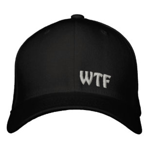 Gorra de béisbol bordada WTF Flexfit de lana