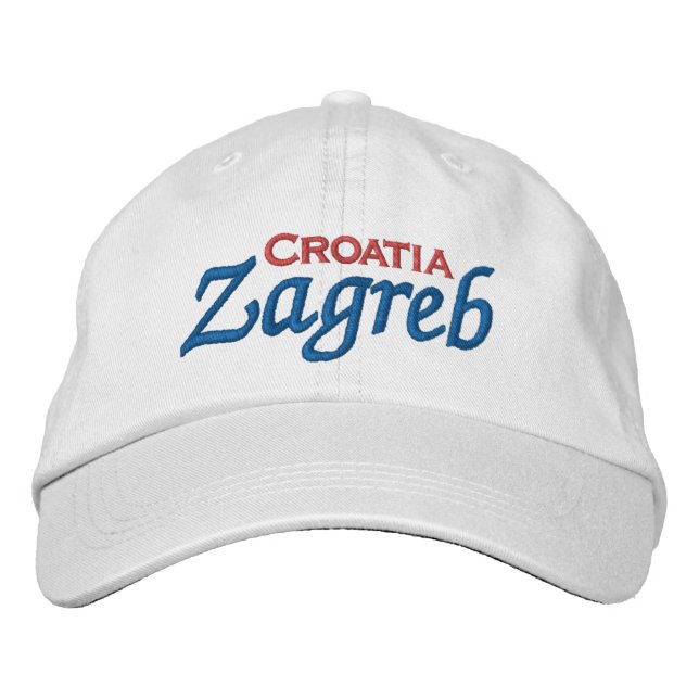 Gorra de béisbol bordada Zagreb Croacia (Anverso)