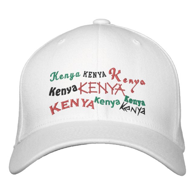Gorra de béisbol bordado de Kenia (Anverso)