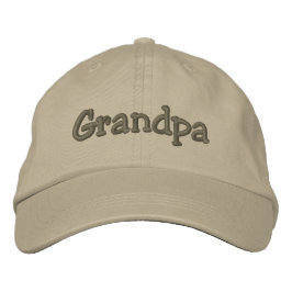 Gorra de béisbol bordado del abuelo Mocha / Gorra