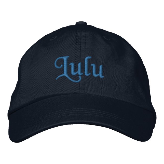 Gorra de béisbol bordado personalizada Lulu (Anverso)