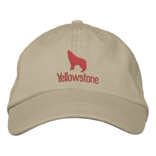 Gorra de Béisbol Borrosa de Lobo Amarillo