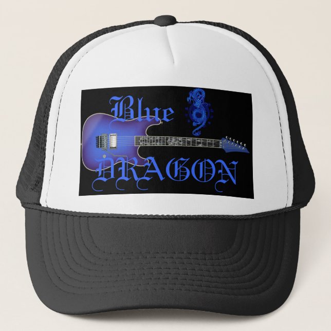 Gorra de béisbol chino del dragón de la guitarra (Anverso)