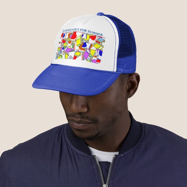 Gorra de béisbol con AZUL y BLANCO. (In situ)
