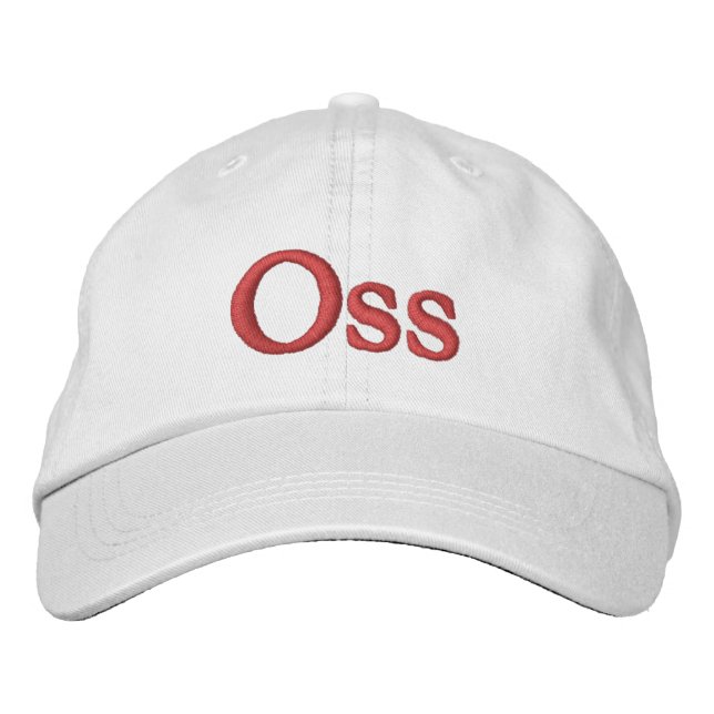 Gorra de béisbol con bordado de Oss (Anverso)