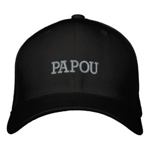 Gorra de béisbol con bordado de papou