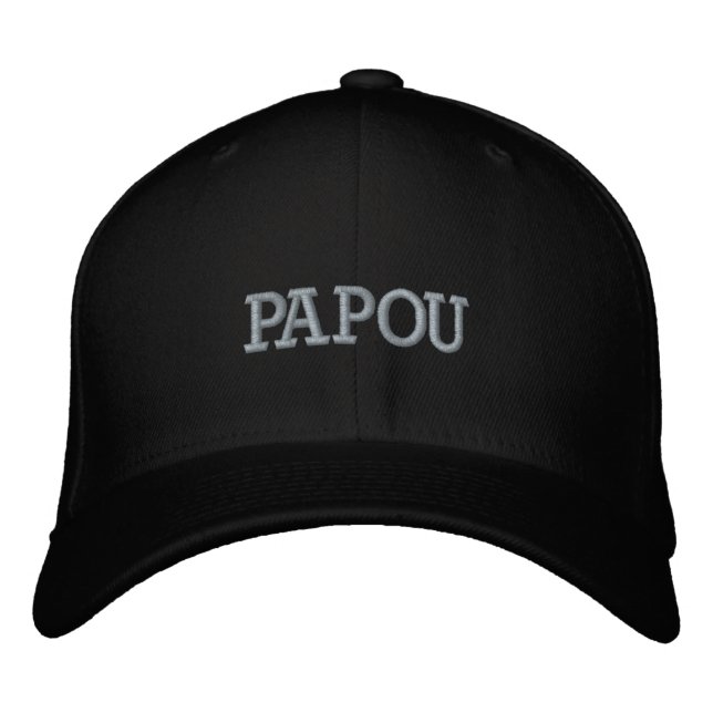 Gorra de béisbol con bordado de papou (Anverso)