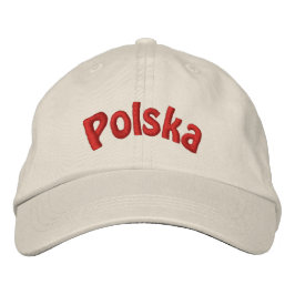 Gorra de béisbol con bordado polaco polaco