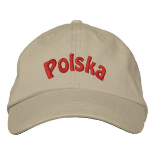 Gorra de béisbol con bordado polaco polaco