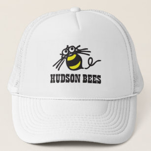 Gorra de béisbol de las abejas del Hudson (blanca)