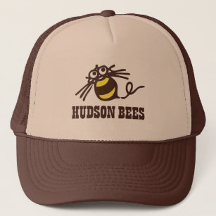 Gorra de béisbol de las abejas del Hudson (Brown)