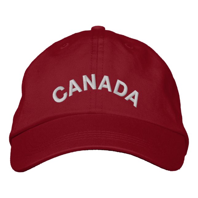 Gorra de béisbol de recuerdo de Canadá Bordada Per (Anverso)