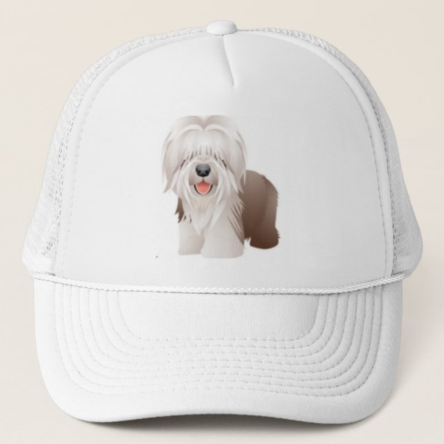 Gorra de béisbol inglesa vieja del perro pastor (Anverso)