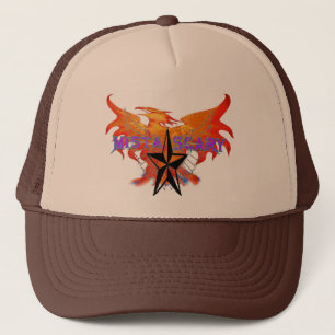 Gorra de béisbol púrpura del pájaro del fuego de