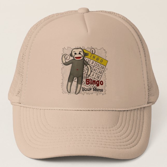 Gorra de bingo de mono de sock (Anverso)
