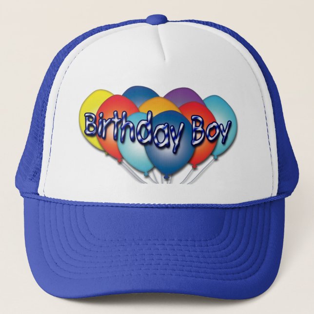 Gorra de Birthday Boy Balloons (Anverso)
