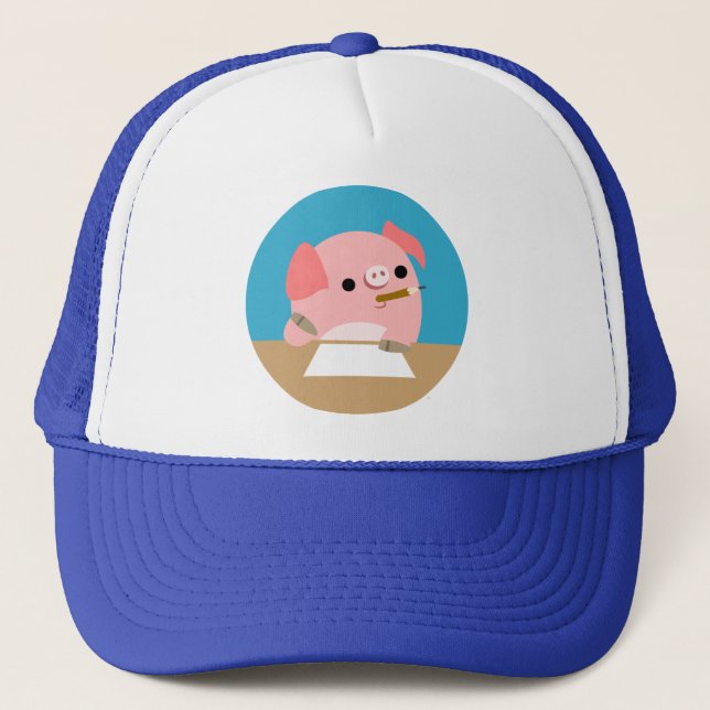 Gorra de "Bloque de escritores" de cerdo Personali (Anverso)