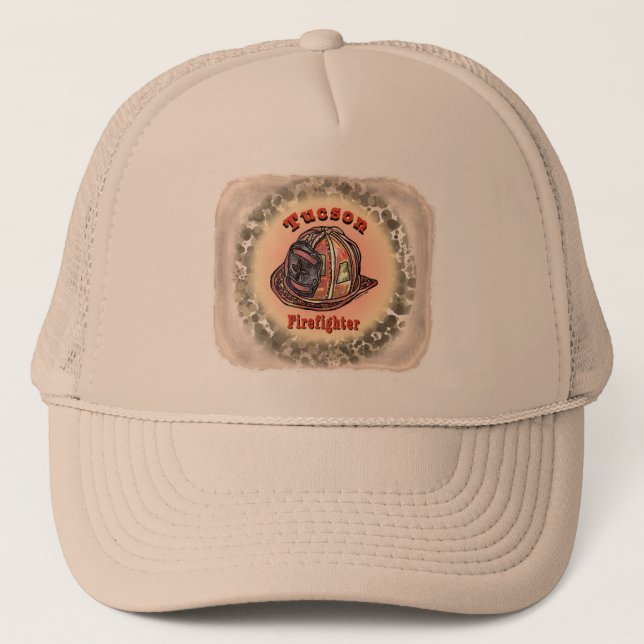 Gorra de bomberos de Tucson (Anverso)