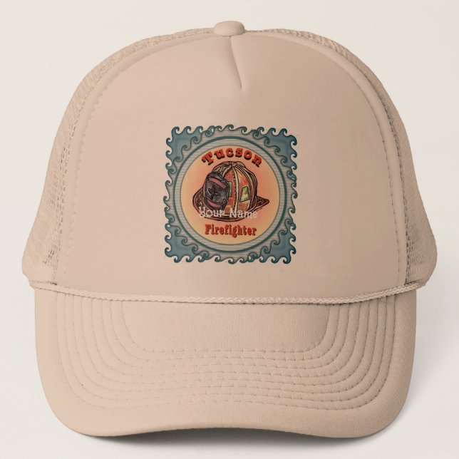 Gorra de bomberos de Tucson (Anverso)