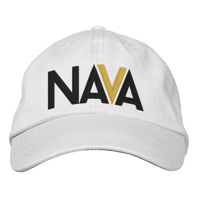 Gorra de Bordado Blanco de NAVA (Anverso)