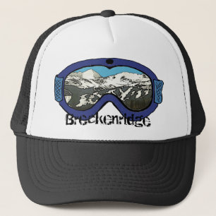 Gorra de Breckenridge Colorado negro de nevado azu