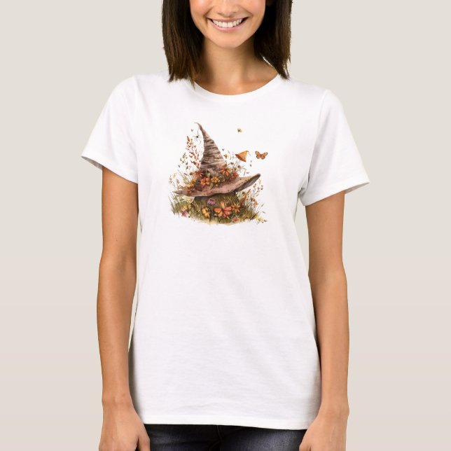 Gorra de bruja encantado y camiseta de hongo de ot (Anverso)