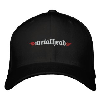 Gorra de cabeza metalizado con cráneo en la espald