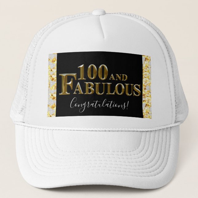 Gorra De Camionero 100 cumpleaños (Anverso)