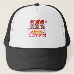 Gorra De Camionero 100 Días De Aprendizaje Virtual Escolar Gnomes