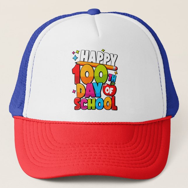 Gorra De Camionero 100 días de escuela 44 (Anverso)