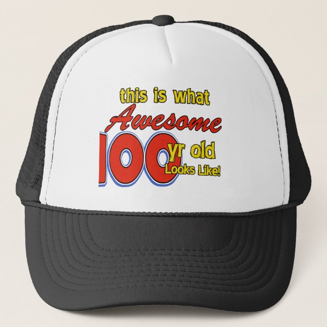GORRA DE CAMIONERO 100 DISEÑOS DEL CUMPLEAÑOS DE LOS AÑOS (Anverso)
