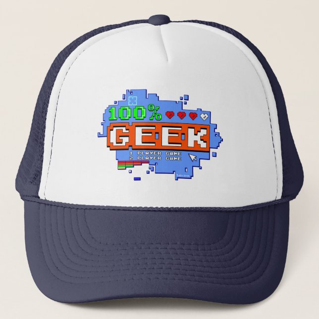 Gorra De Camionero 100% Geek (Anverso)