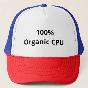 Gorra De Camionero 100% Orgánica CPU・ Funny Geek Basketball Cap