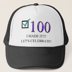 Gorra De Camionero 100o cumpleaños feliz