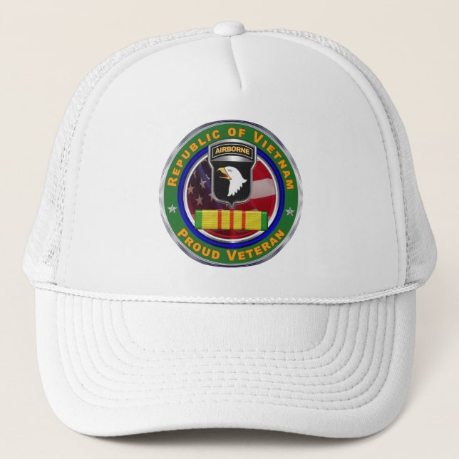 Gorra De Camionero 101ª División Aérea Vietnam Veterano (Anverso)
