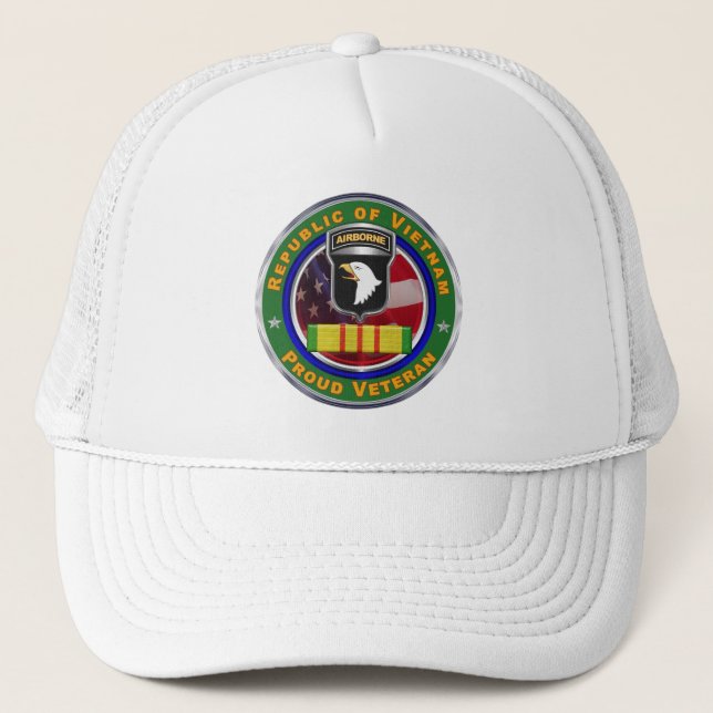 Gorra De Camionero 101ª División Aérea Vietnam Veterano (Anverso)