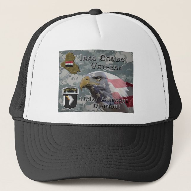 Gorra De Camionero 101.ª Veterana de Combate Iraquí (Anverso)